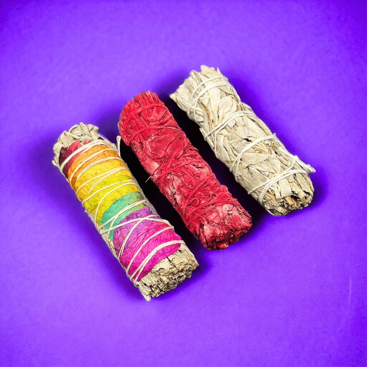 Regal Rebel 22 presents The Smudge Kit - White Sage, Seven Chakra Sage & Dragon's Blood Sage