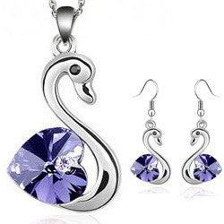 Regal Rebel 22 presents The Crystal Love Swan Jewelry Set