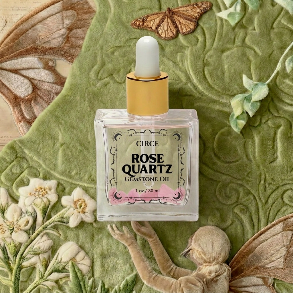 Regal Rebel 22 presents The Rose Quartz Body Oil Sample – Crystal Self-Love Glow | 1 oz