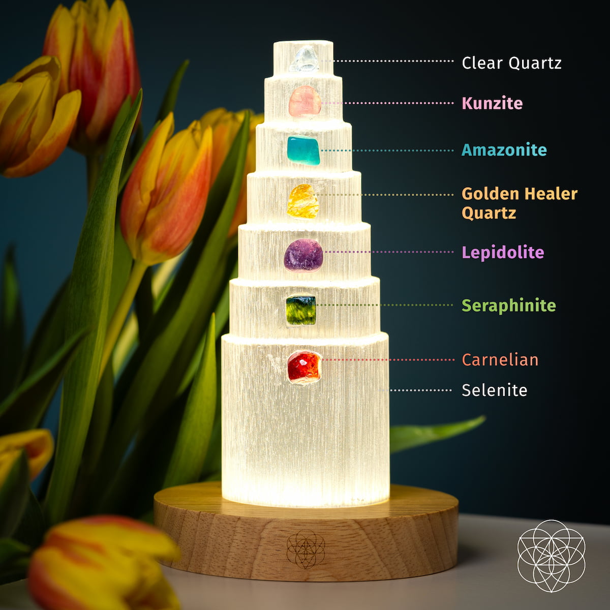 Regal Rebel 22 presents The Stress Shield Lamp - 7 Stones of Healing
