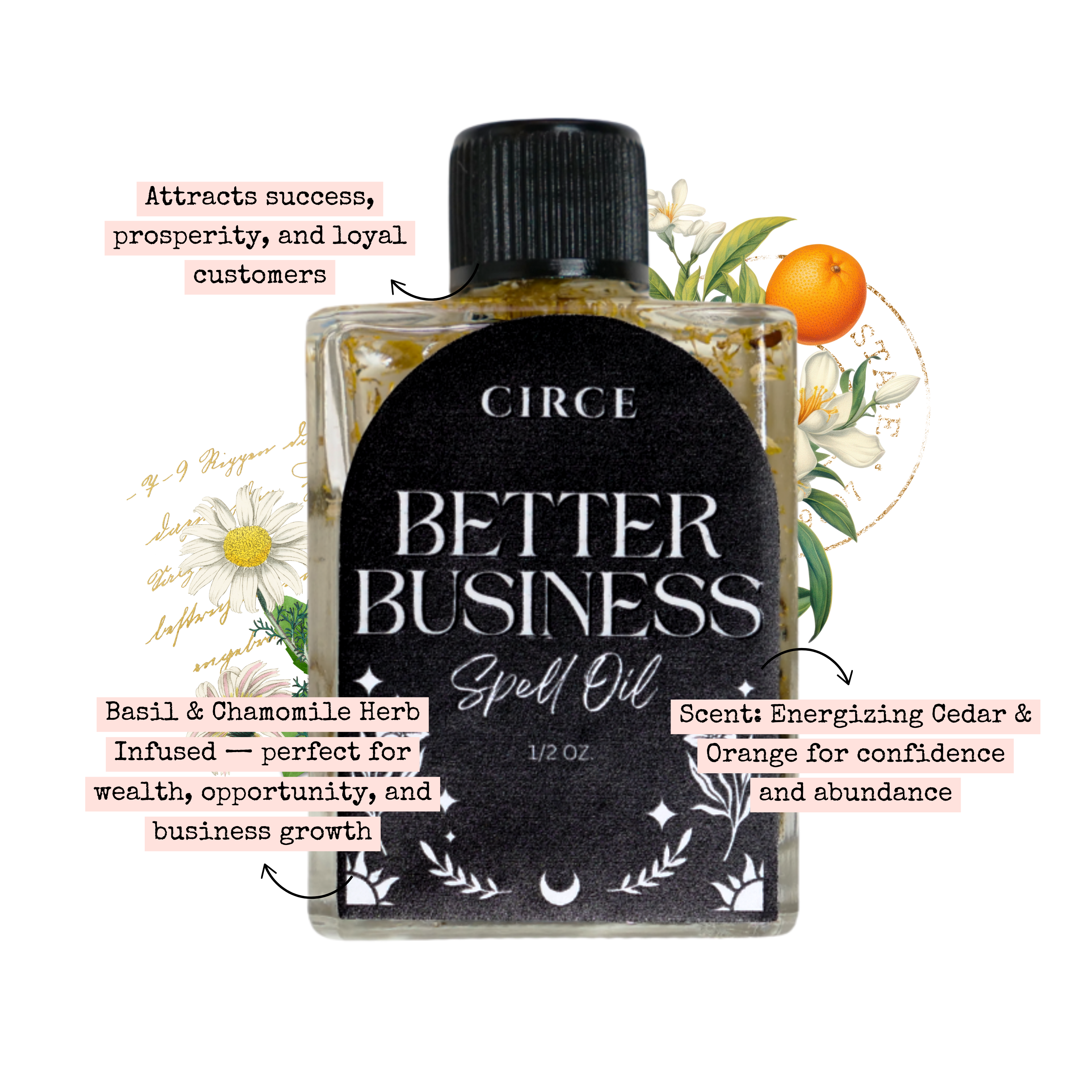 CIRCE Better Business Spell Oil 1/2 oz.