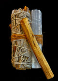 Regal Rebel 22 presents The 4" Chakra Sage Smudge Stick with Palo Santo & Raw Selenite – Ethically Sourced from Mexico
