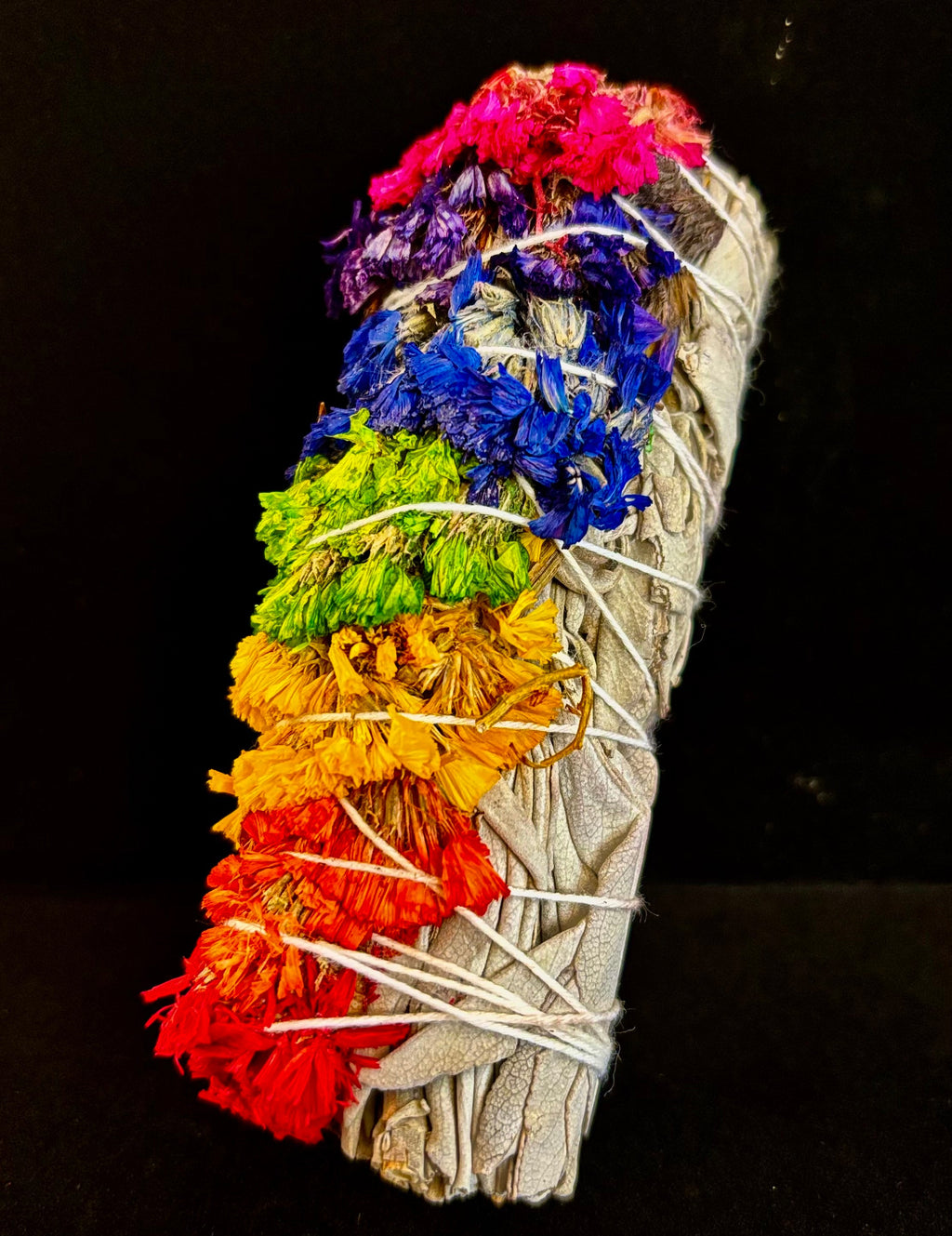 Regal Rebel 22 presents The 7 Chakra Sinuata Flower White Sage Smudge Bundle