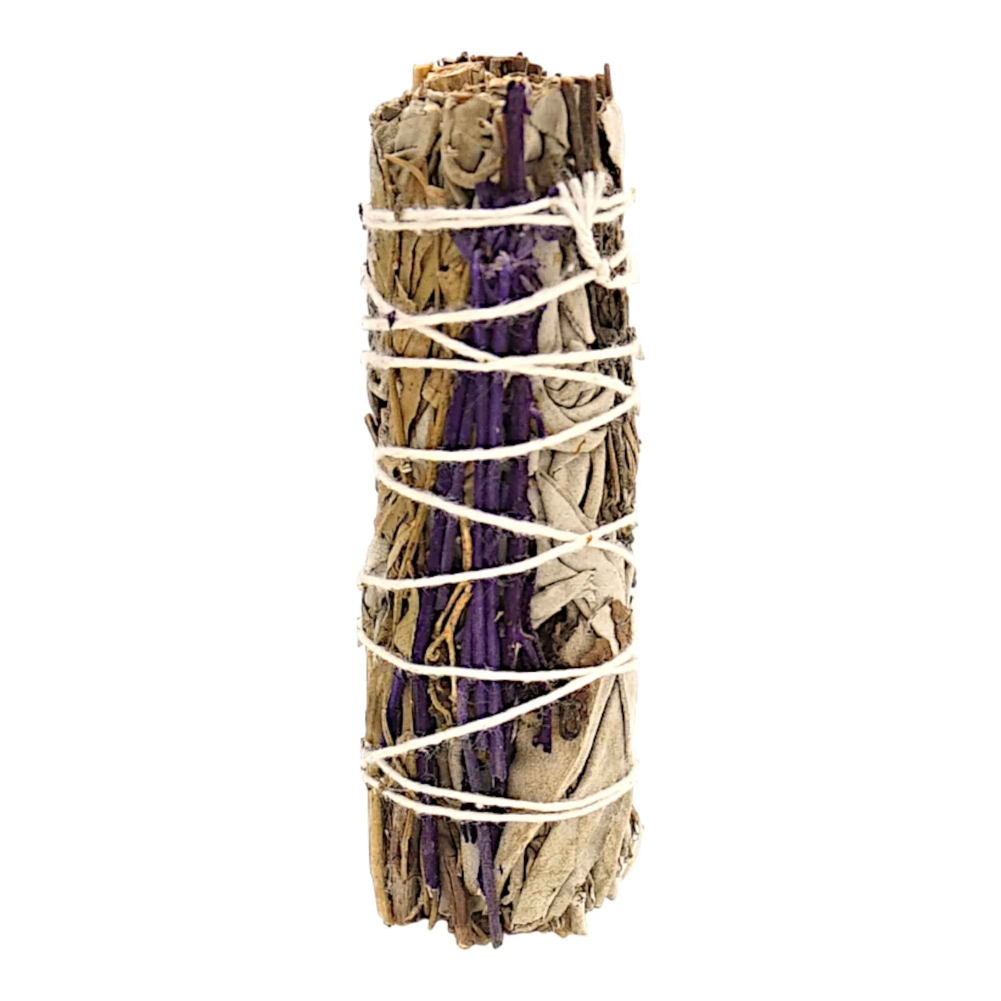 Regal Rebel 22 presents The White Sage & Purple "Royal" Lavender Smudge Stick (4")