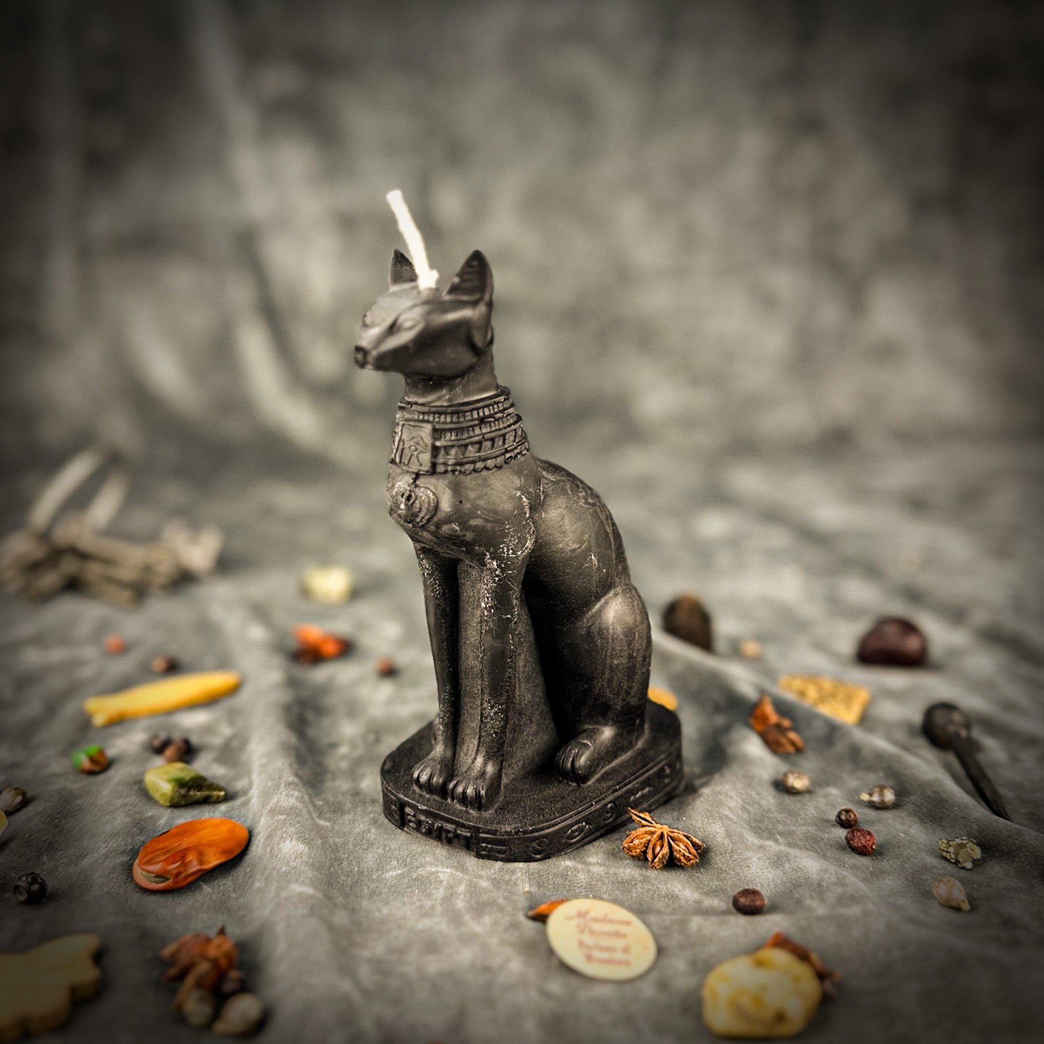 Bast Candle Spell Kit - Egyptian Goddess Protection & Fertility Magic