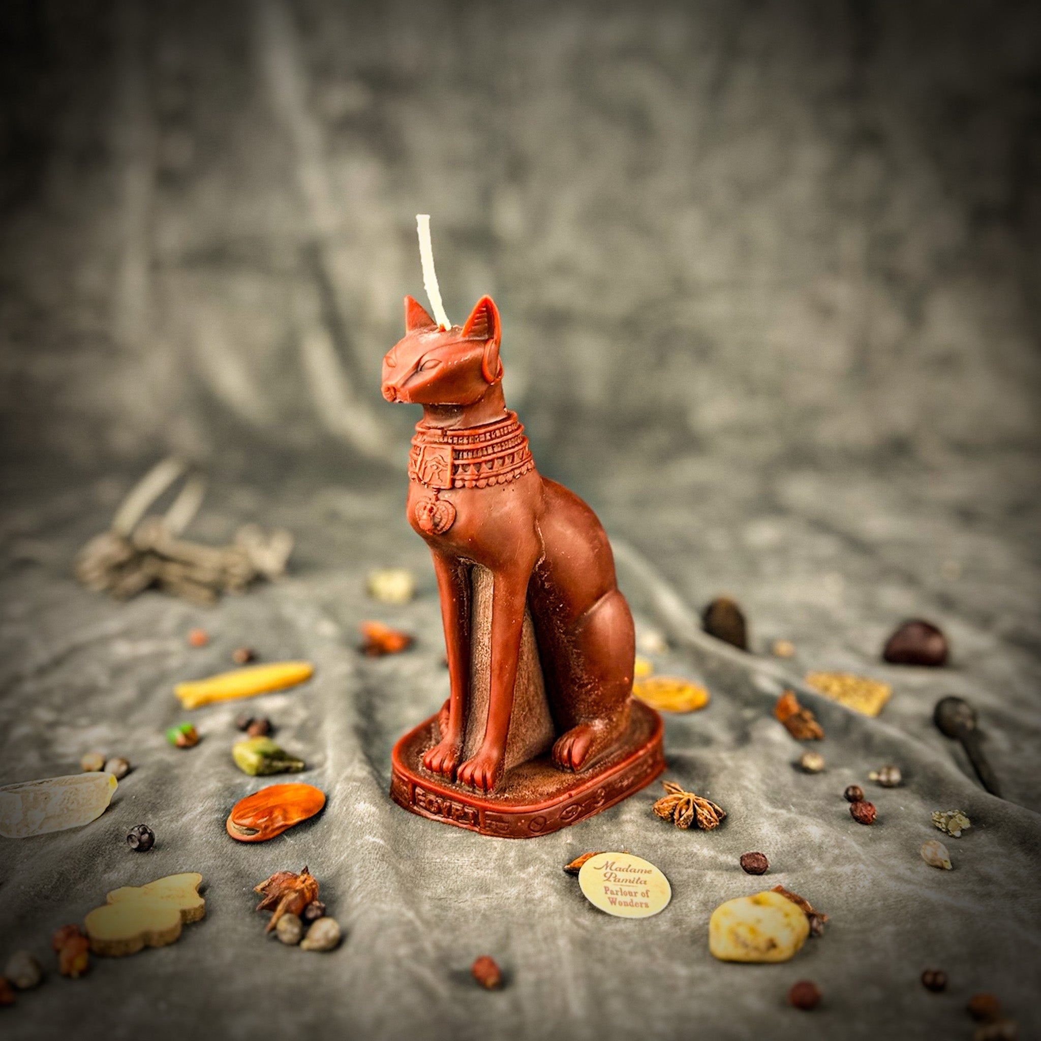 Bast Candle Spell Kit - Egyptian Goddess Protection & Fertility Magic