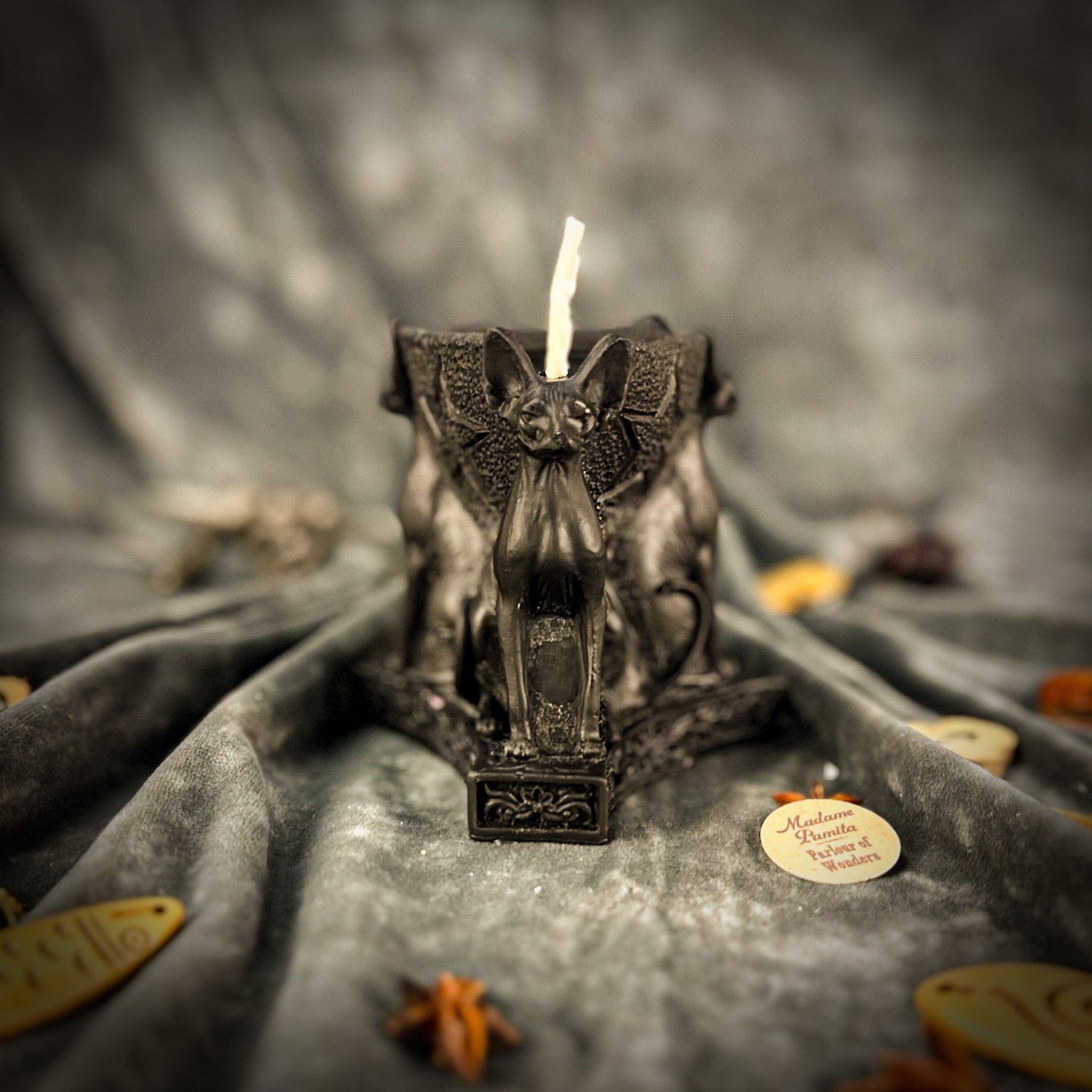 Bastet Triple Protection Candle Spell Kit - Goddess Protection & Family Magic