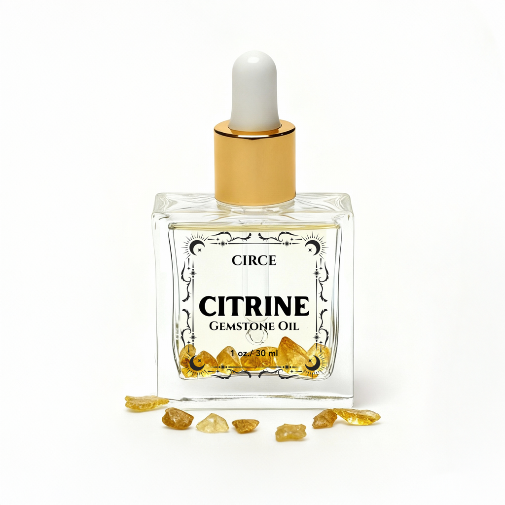 Regal Rebel 22 presents The Citrine Crystal Body Oil for Abundance – 1 oz Sample Size