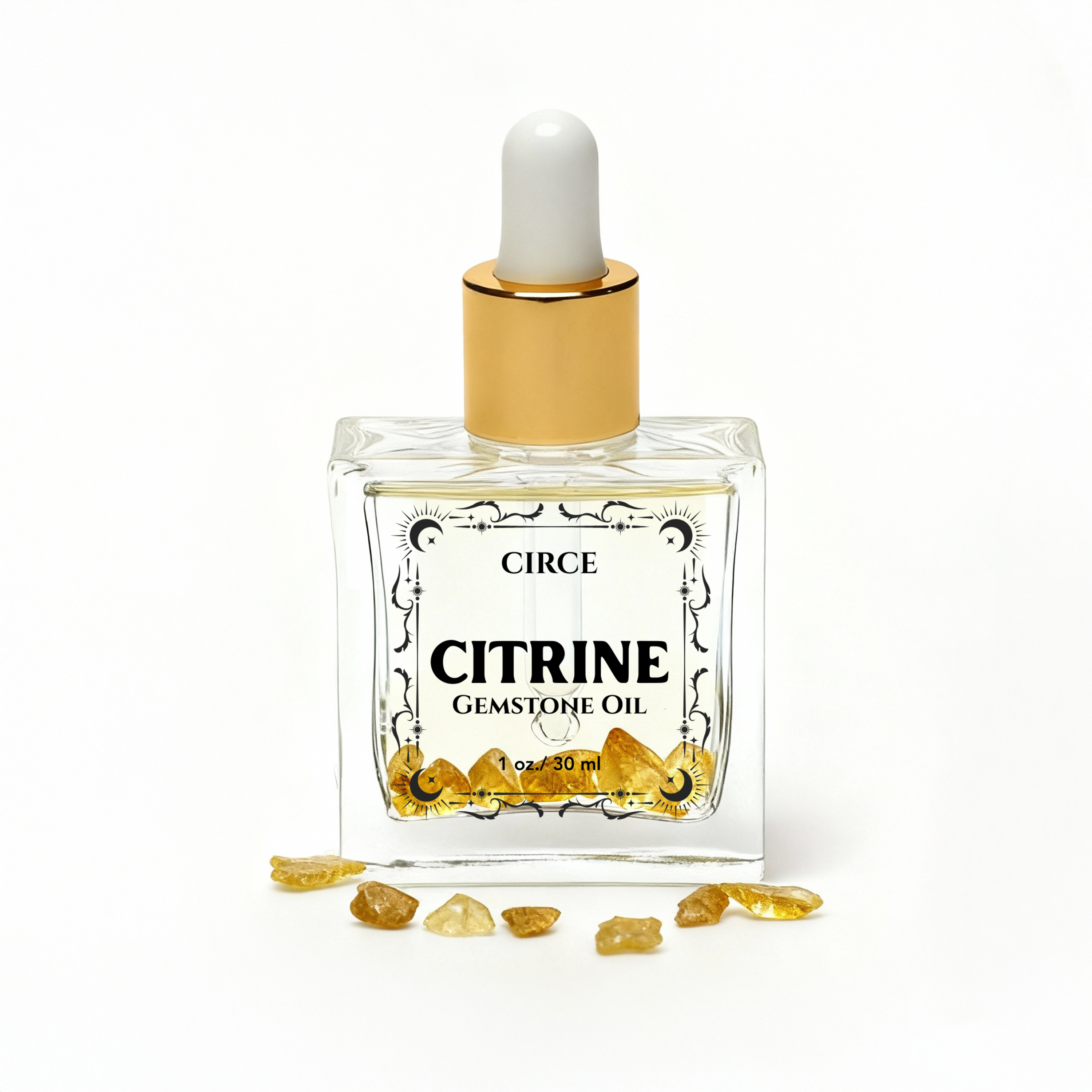 Regal Rebel 22 presents The Citrine Crystal Body Oil for Abundance – 1 oz Sample Size
