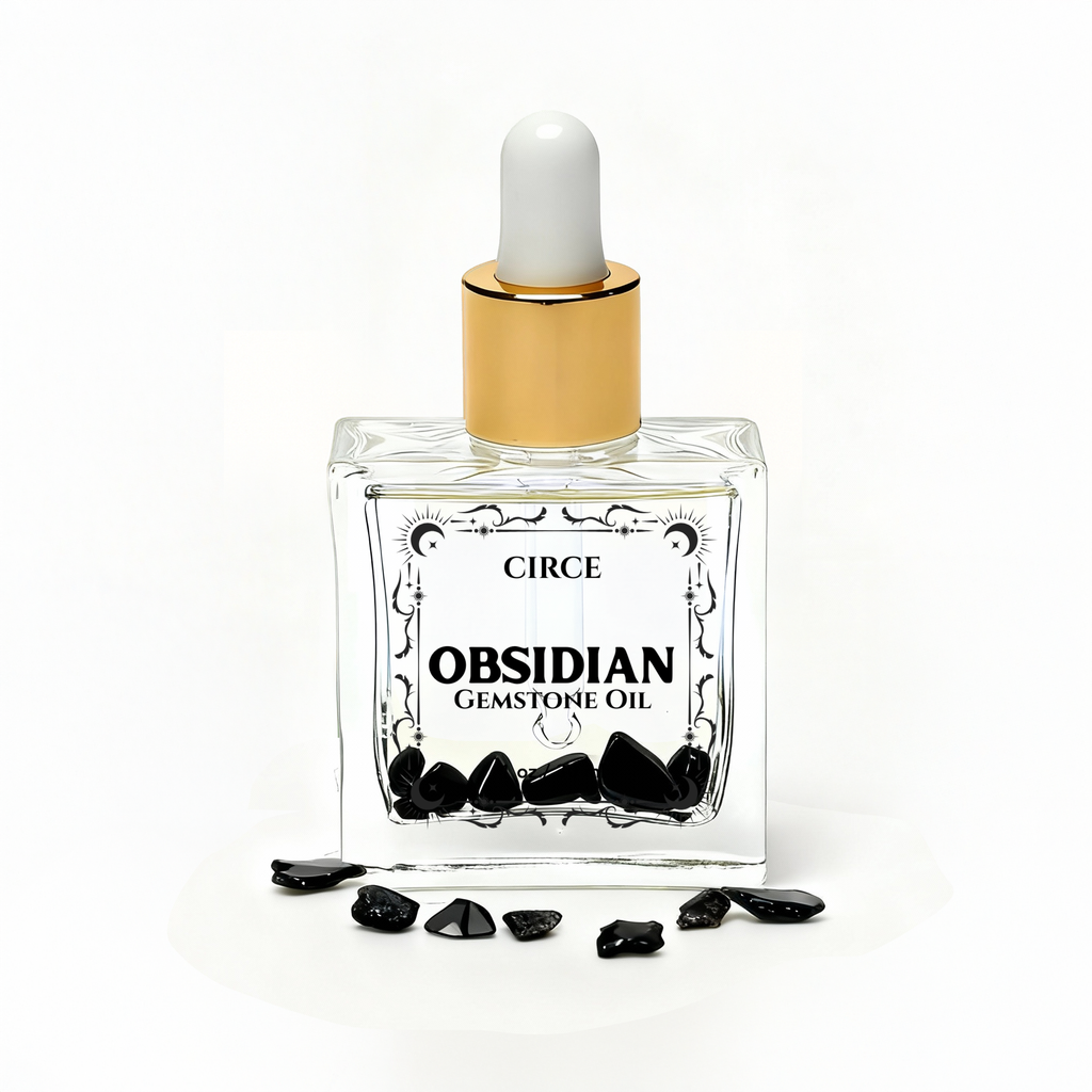 Regal Rebel 22 presents The Black Obsidian Body Oil Sample – Crystal-Infused Protection & Glow | 1 oz